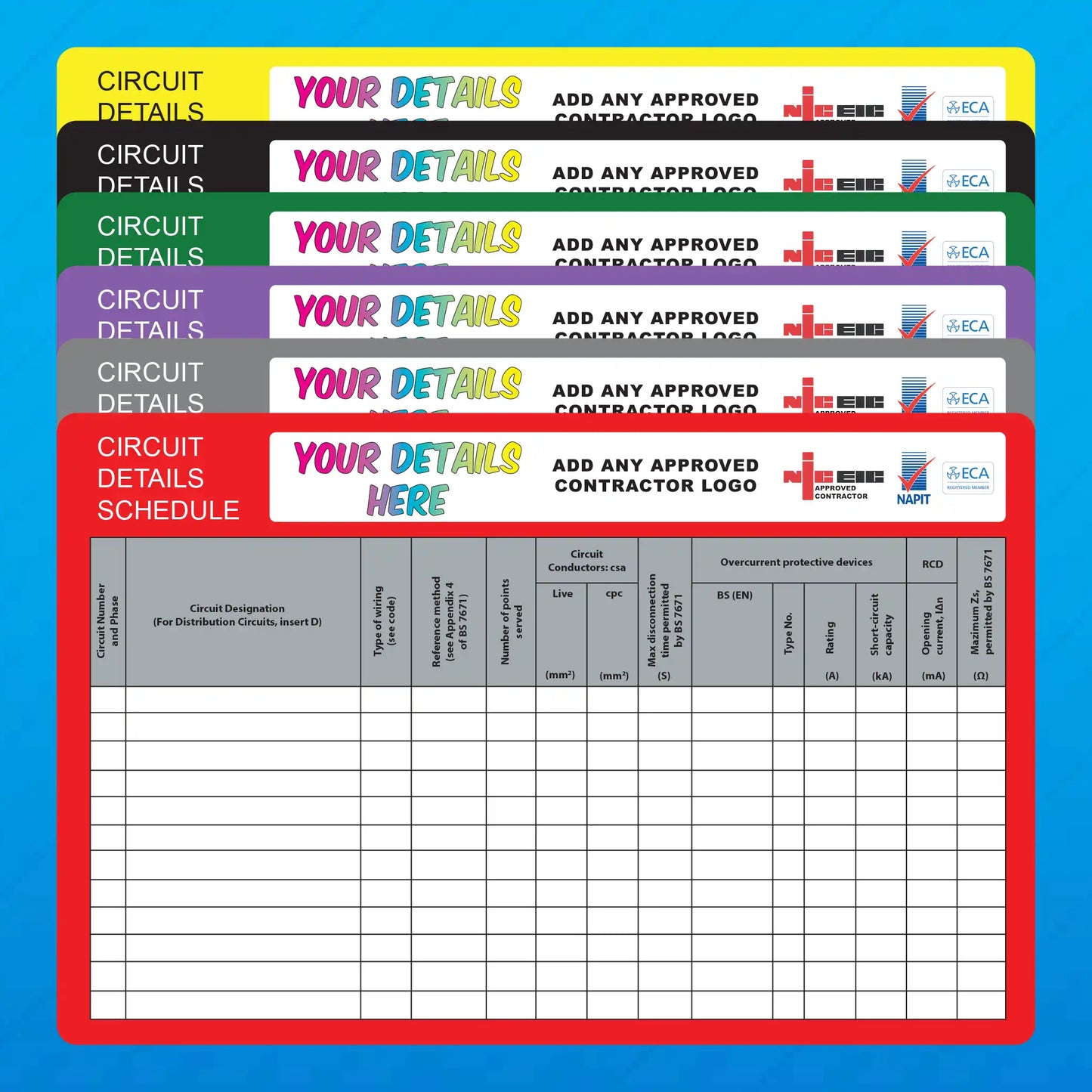 Electrical Circuit Detail Stickers